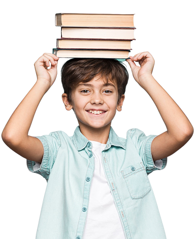 Menino com libros